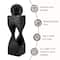 Glitzhome® 40.5" Oversized LED Modern Geometric Pedestal & Sphere Outdoor Fountain